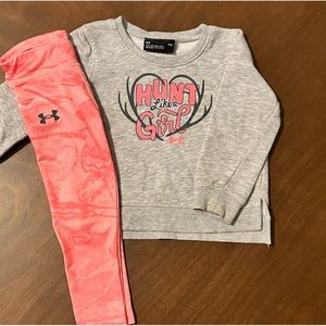 Toddler girl Under Armour set